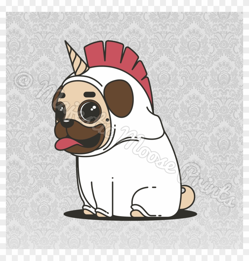 Dog Clipart Unicorn - Unicorn Pug - Png Download