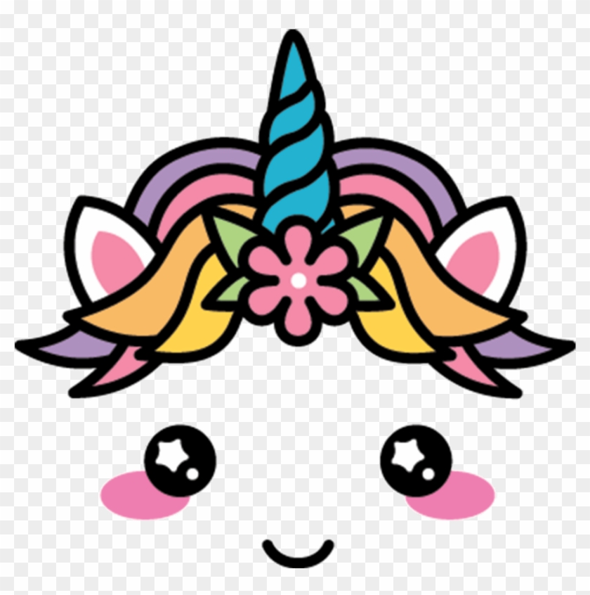 Mq Horse Horses Unicorn Unicorns Horn Face - Kawaii Unicorn Clipart #395577