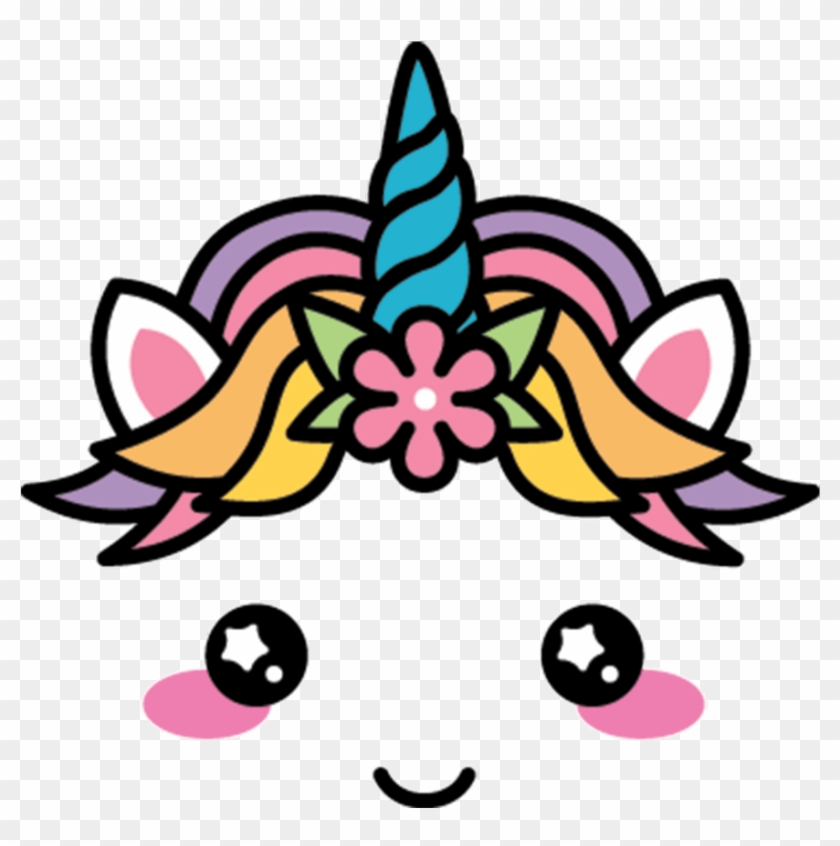 Mq Horse Horses Unicorn Unicorns Horn Face - Kawaii Unicorn Clipart