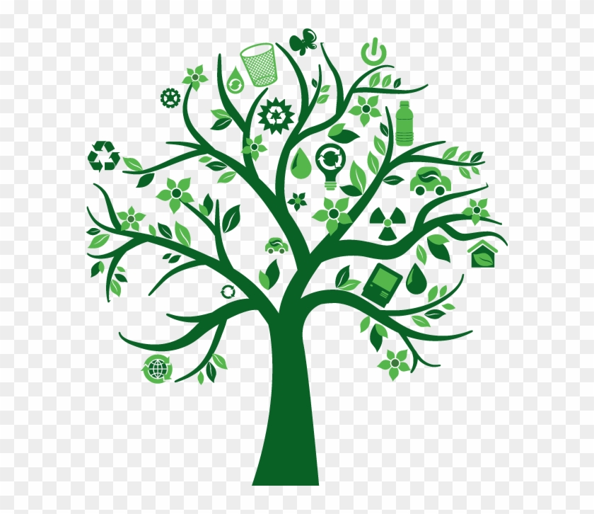 Greenspace Tre - Go Green Tree Png Clipart #395635