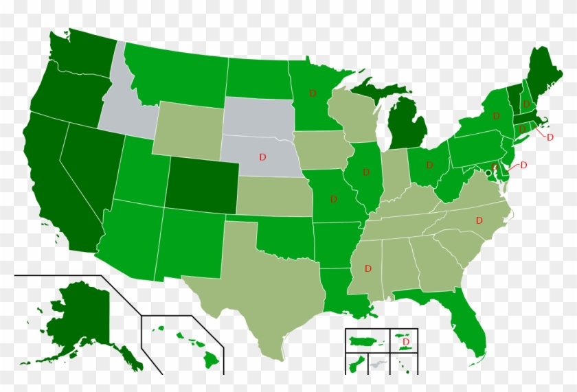 Decriminalization Of Non-medical Cannabis In The United - States With Medical Marijuana Clipart #395737