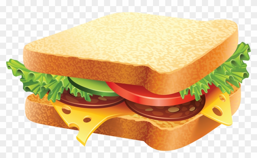 Sandwich Clip Art Free - Fast Food Images Free Download - Png Download