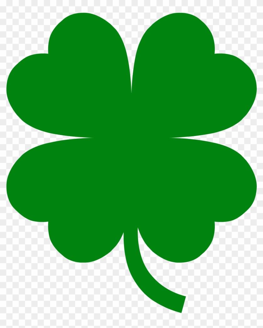 Wealth Four Leaf Clover Pic Template Cutout Printout - Four Leaf Clover Clip Art - Png Download #396362