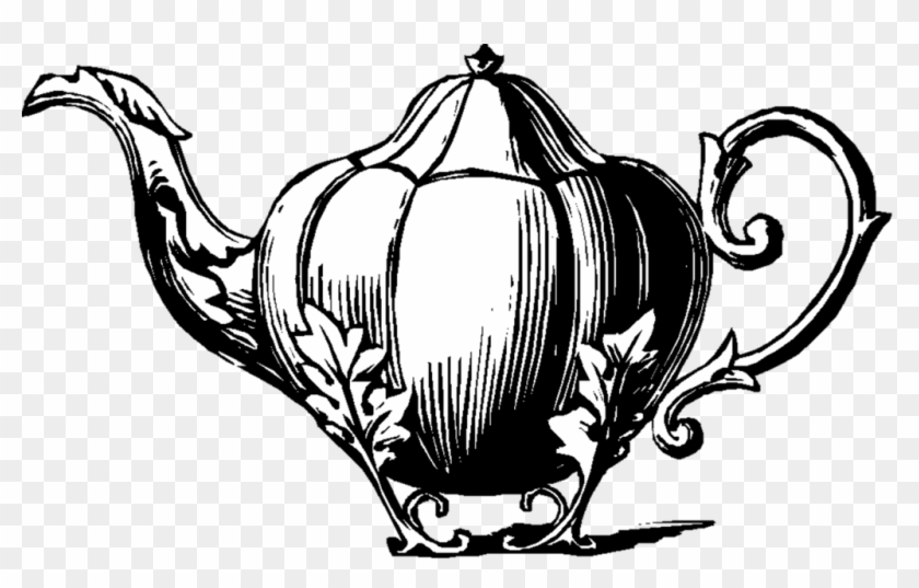 Teapot Clipart Refreshments - Vintage Tea Pot Png Transparent Png #396385