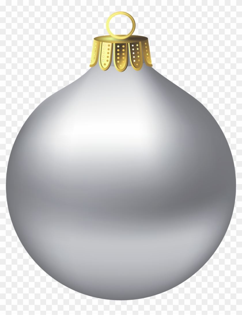 Silver Christmas Ornament Clip Art - Png Download