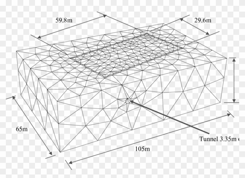Mansion House Ground Block Dimensions And Mesh - Triangle Clipart
