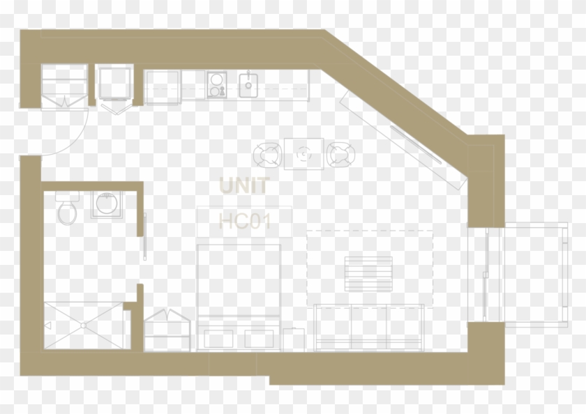 Inside Are All The Modern Amenities You Need - Floor Plan Clipart #396678