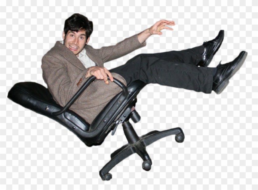 Cutout - Falling From Office Chair Clipart