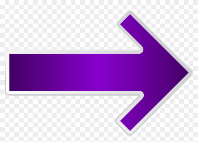 Arrow Purple Right Transparent Png Clip Art Image - Purple Arrow Png #396846