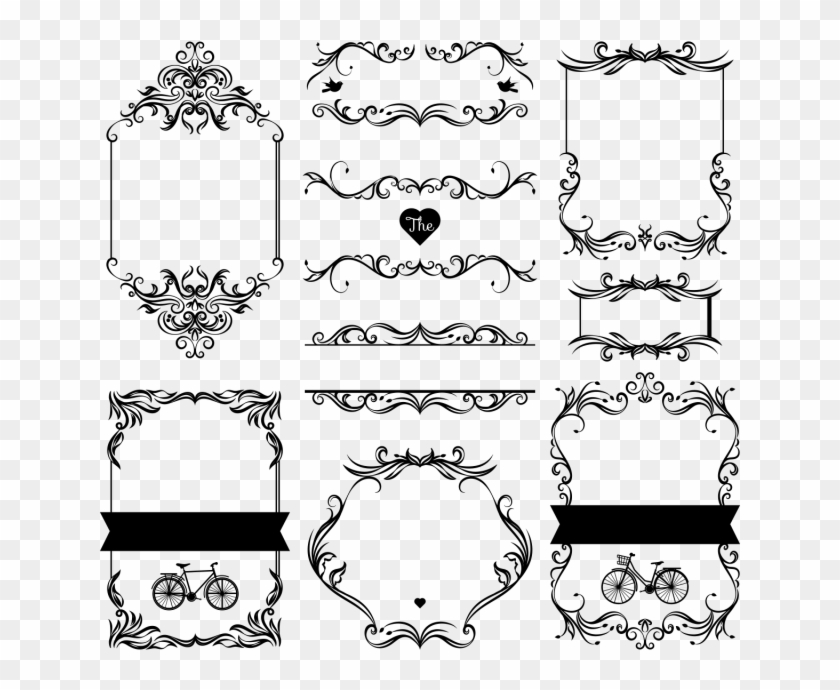 Svg Freeuse Stock Retro Ornaments Png And For Free Ornament Vector Png Clipart 396994 Pikpng