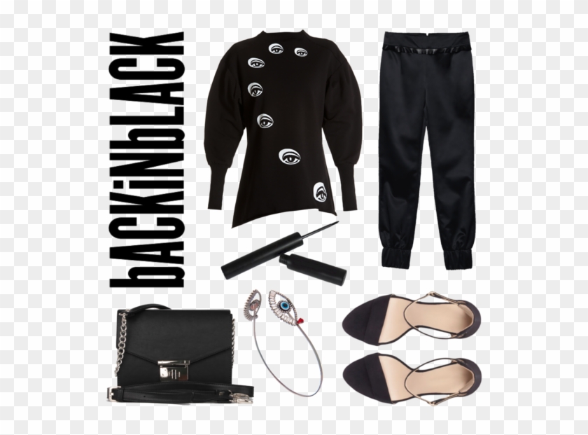 Evil Eye Sweatshirt Black - Sandal Clipart #397057