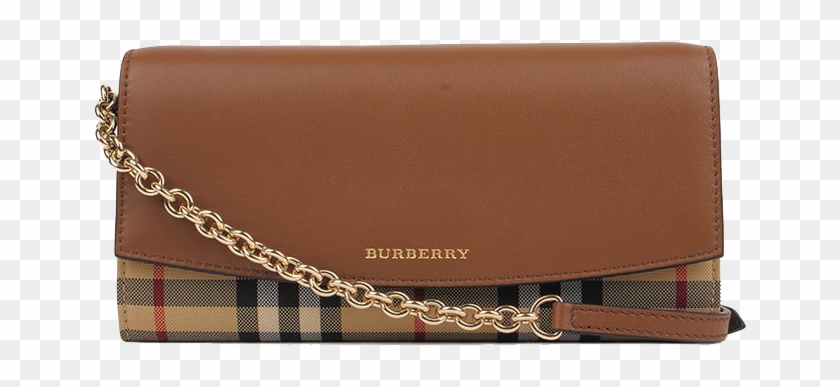 Burberry Handbags Chain Leather Watch Wallet Handbag - Burberry Clipart