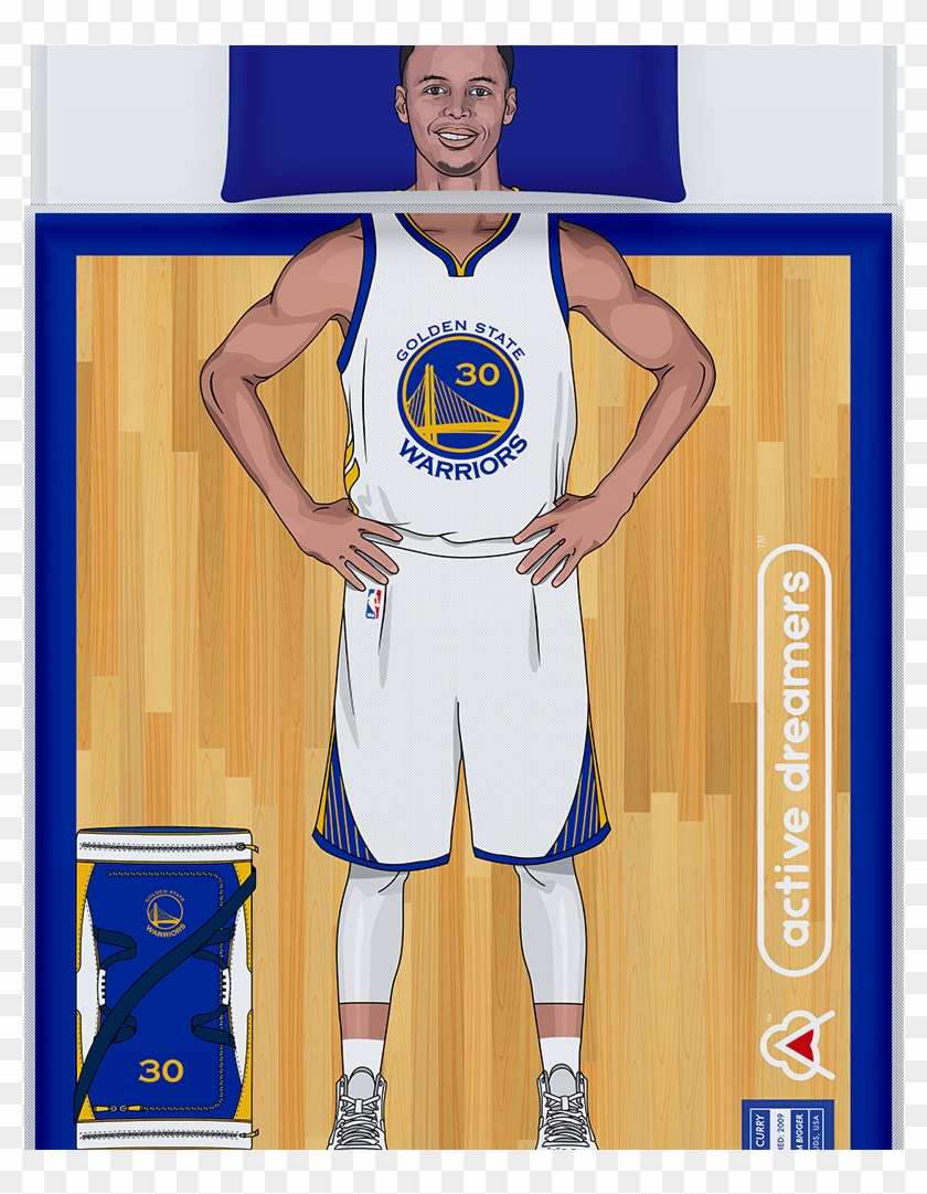 Stephen Curry Reversible Blanket & Pillow Case Set - Kobe Bryant Bedding Clipart #397559