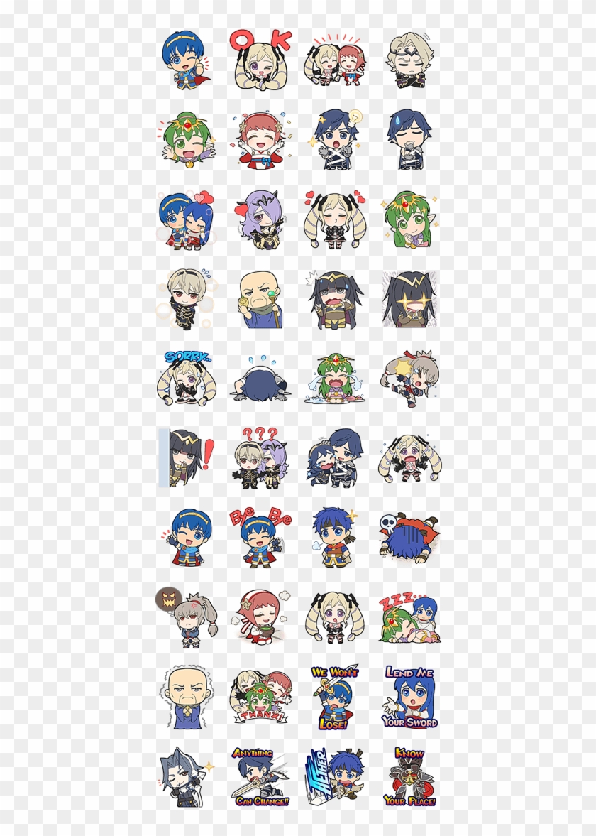 Fire Emblem Line Stickers Clipart