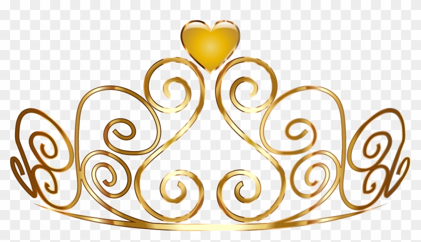 Pin Gold Clipart Princess Crown - Queen Crown Gold Png Transparent Png