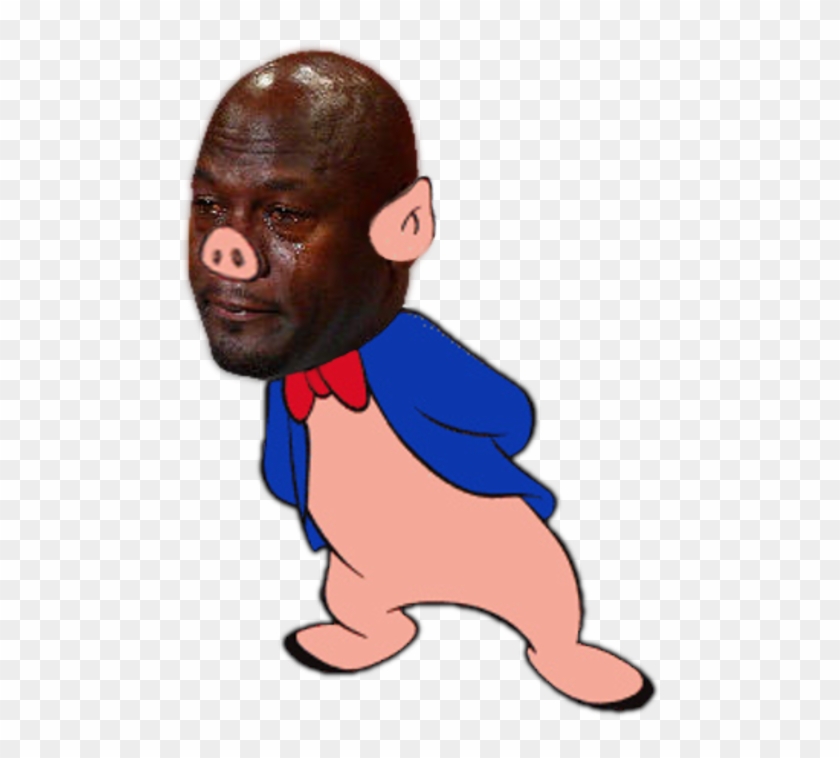 Crying Michael Jordan - Porky The Pig Clipart
