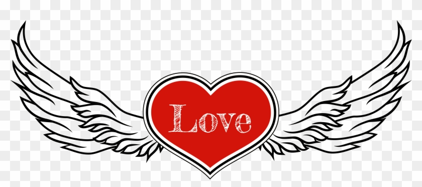 Rocker Heart With Wings Png Clipart Pictureu200b Gallery - Heart With Wings Png Transparent Png