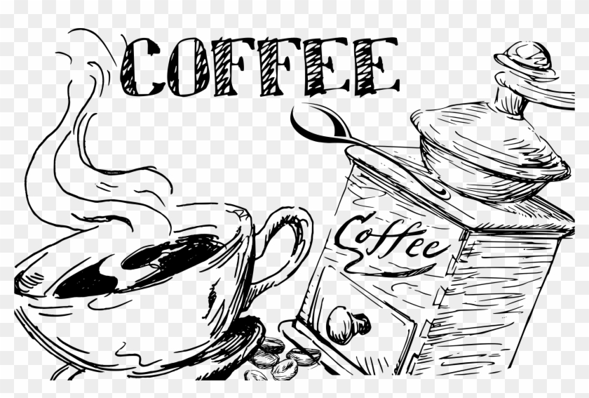 This Free Icons Png Design Of Hand Drawn Coffee Line Clipart #399495
