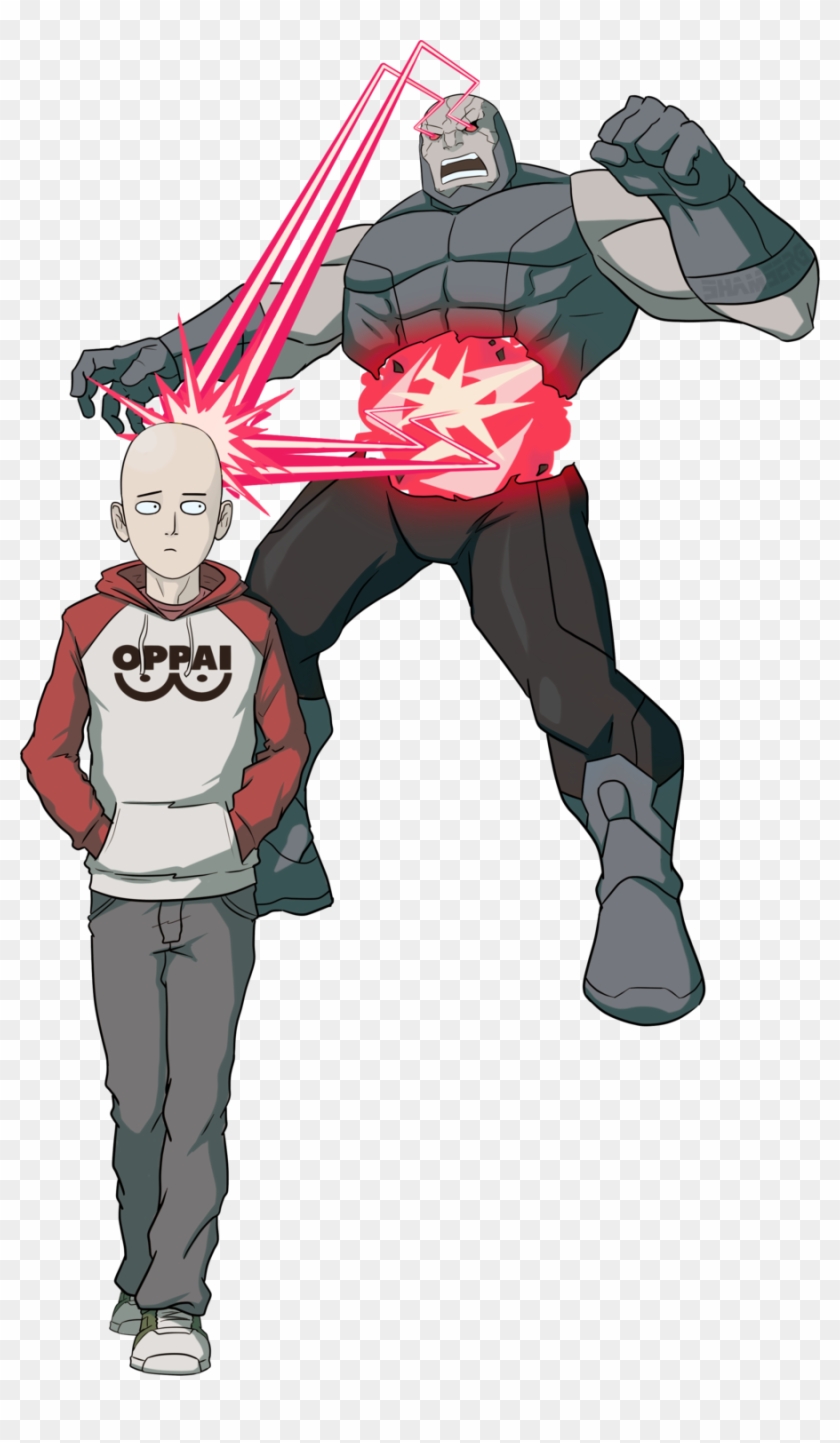 Darkseid Too Weak And Pathetic, One Punch Man Got This - Saitama Vs Darkseid Clipart