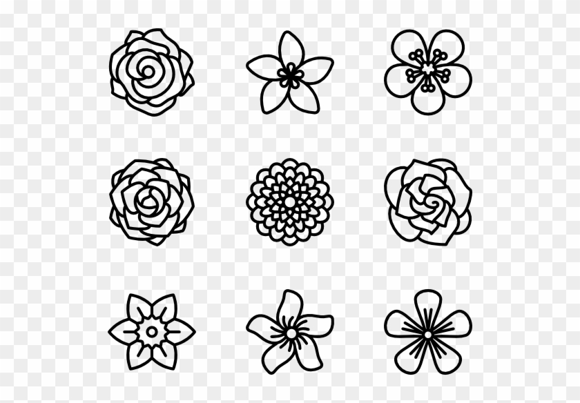 Flowers - Flower Icon Vector Clipart #399609