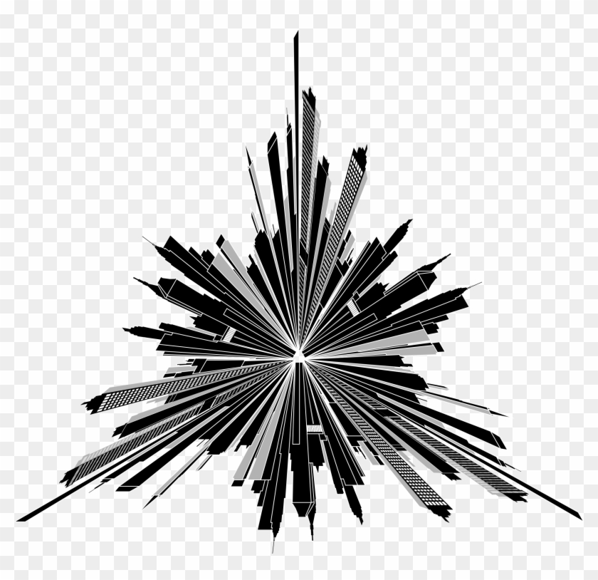 This Free Icons Png Design Of Cityscape Skyline Triangular Clipart #399658