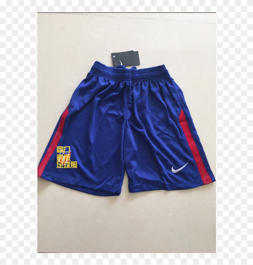 17-18 Atletico Madrid Home Shorts - Board Short Clipart #3900870