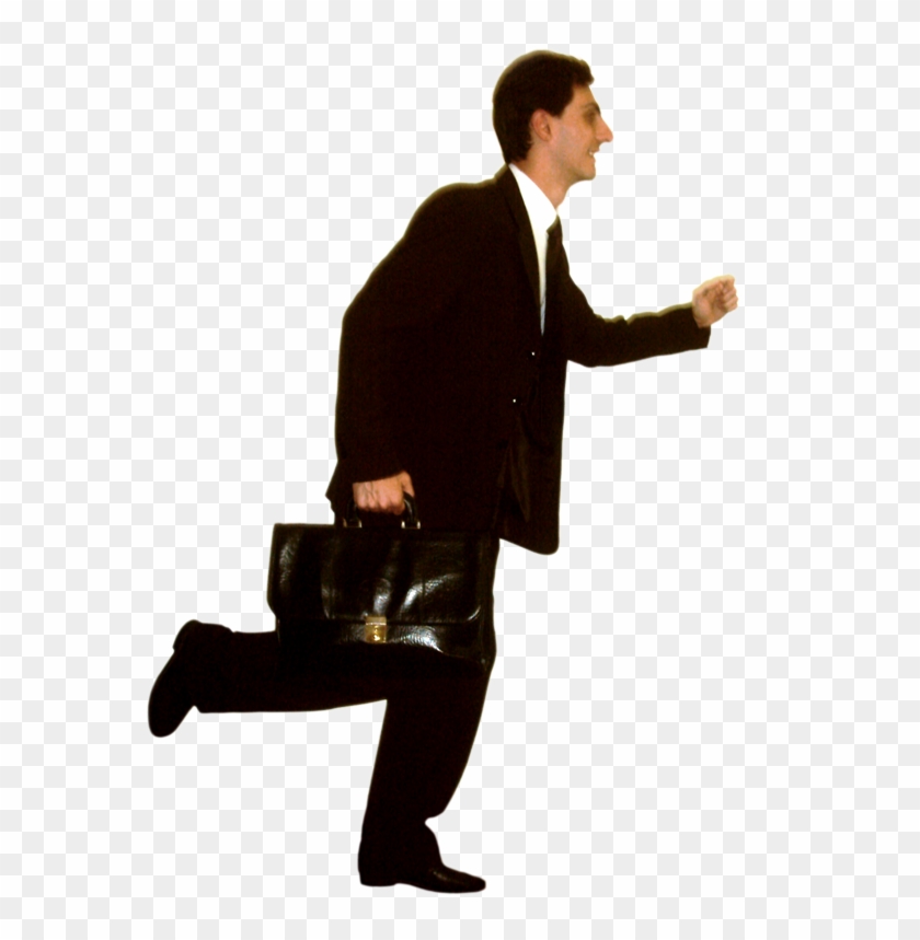 People Running Away Png - Running Salesman Clipart #3901353