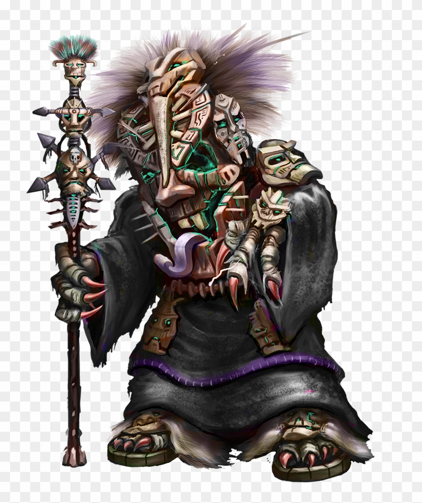 In Combat The Witch Doctor Will Give Nearby Allies - Chunder War For The Overworld Clipart #3901485