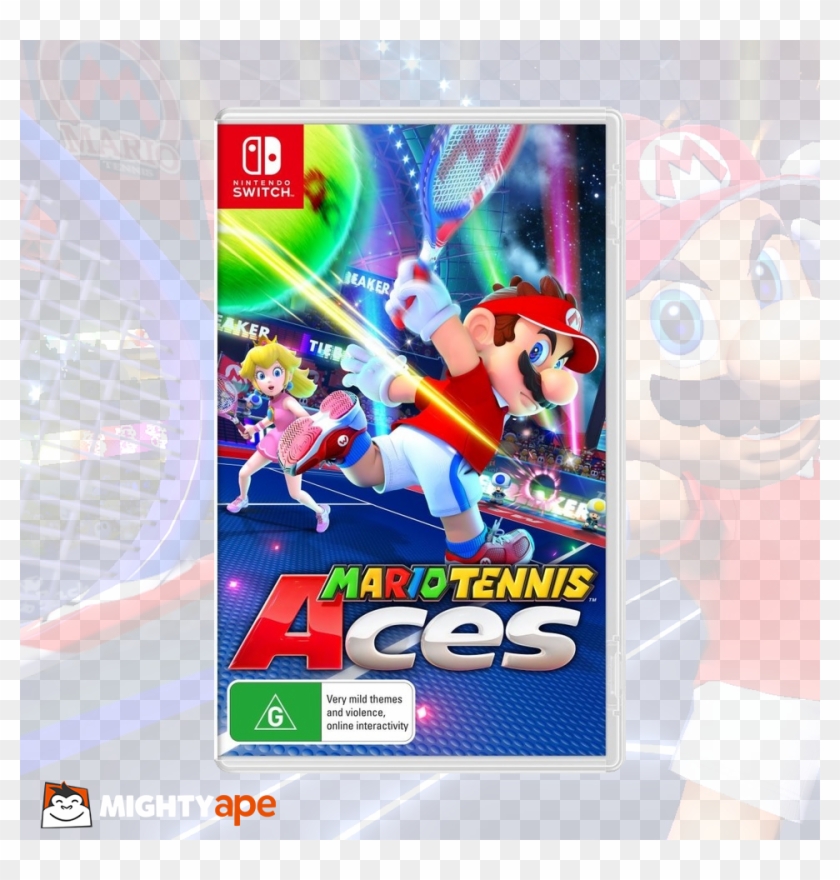 Mighty Ape Games - Mario Tennis Aces Switch Clipart #3902371