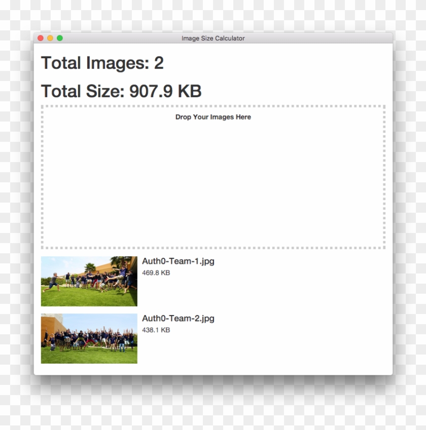 Image Size Calculator App Angular2 Electron - Drag And Drop Electron Ide Clipart