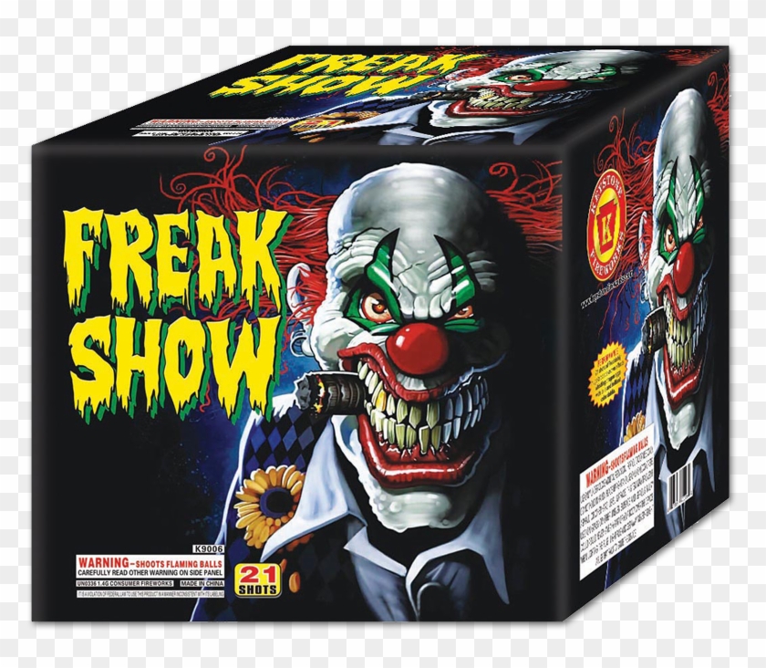 Freak Show - Scary Clown Smoking A Cigarette Clipart #3903120