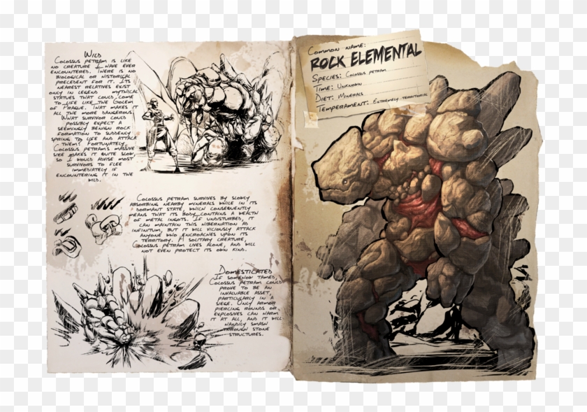 Rock Elemental - Ark Survival Evolved Rock Elemental Clipart #3903123