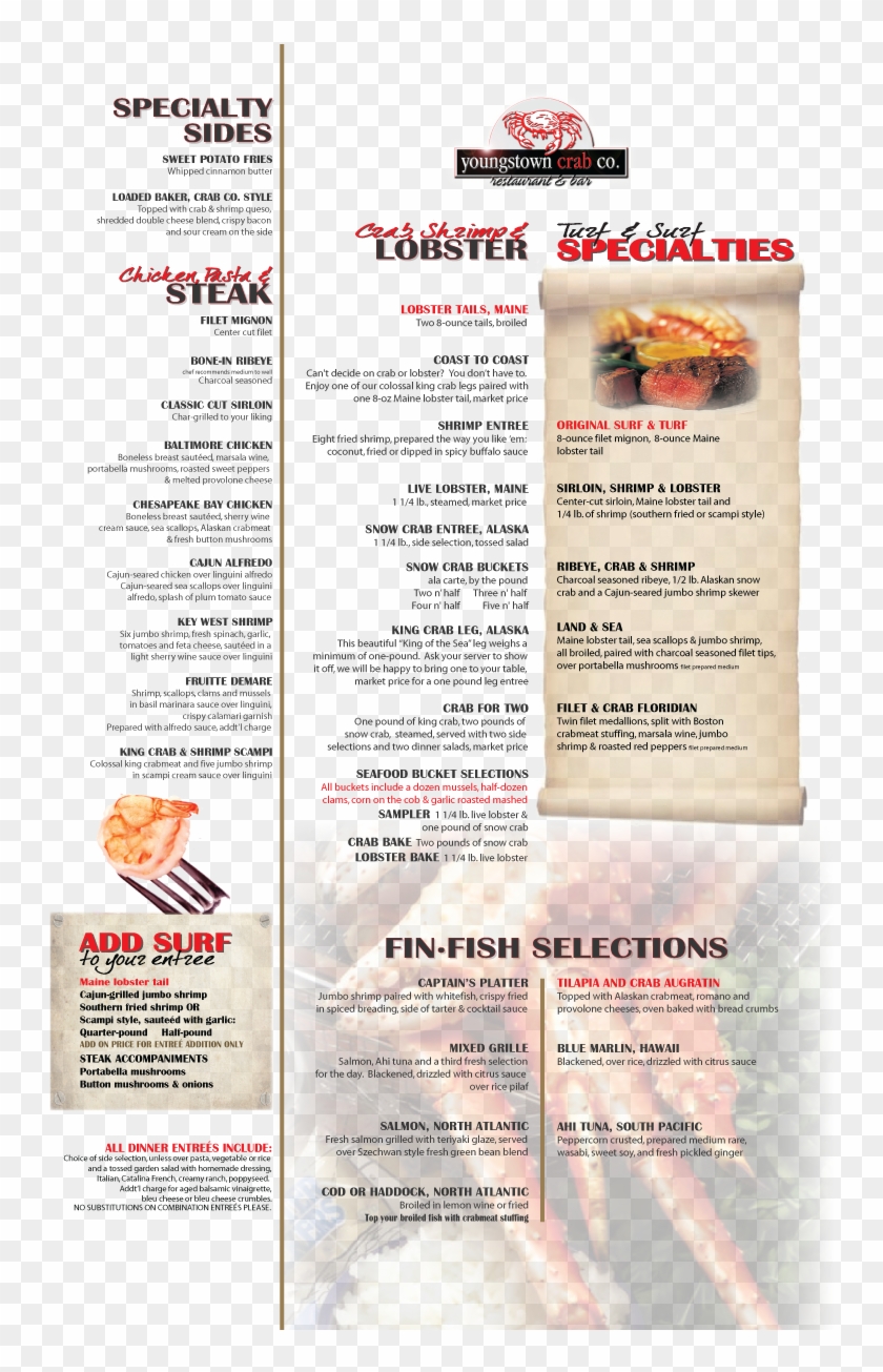 Youngstown Crab Co - Flyer Clipart #3903186