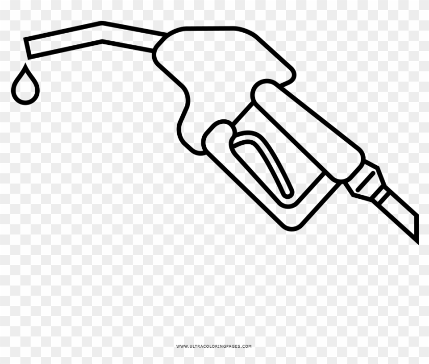 Gas Pump Coloring Page - Desenho De Uma Bomba De Gasolina Clipart #3903262