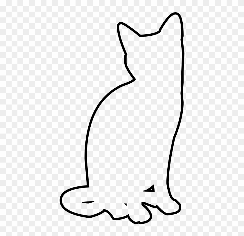 Outline Of A Cat - Transparent Outline Of A Cat Clipart #3903622