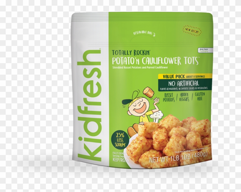 Totally Rockin Tots Potato 'n Cauliflower Tots - Kids Veggie Snacks Clipart