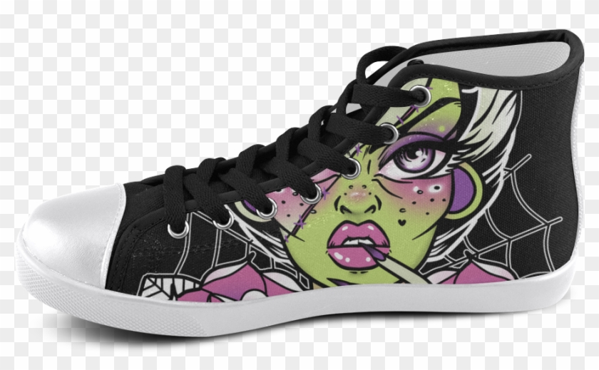 Bride Of Frankenstein Chuck Taylors Women's High Top - Shoe Clipart