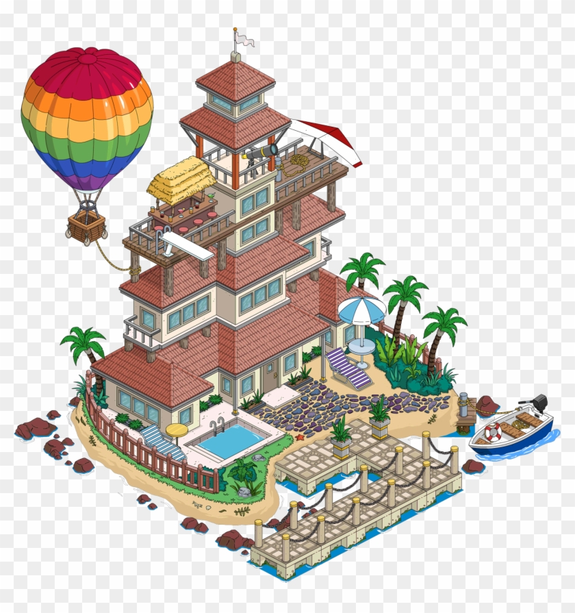 Private Island L4 - Simpsons Tapped Out Island Clipart #3903940