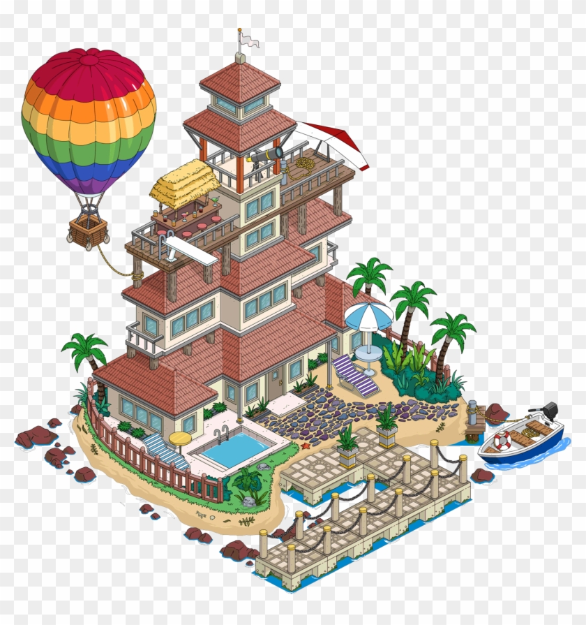 Private Island L4 - Simpsons Tapped Out Island Clipart
