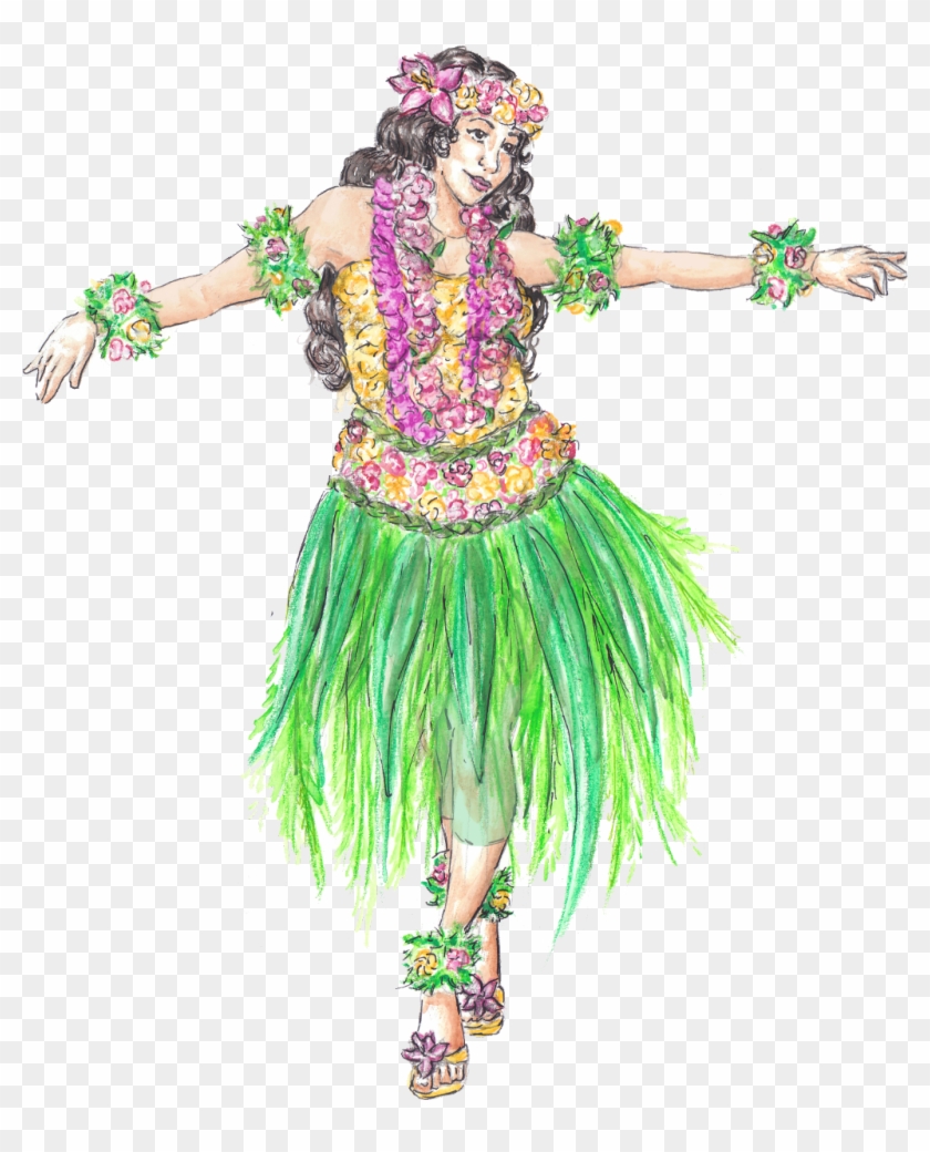 #hawaii #hawaiian #luau #hula #huladancer #huladance - Costume Clipart