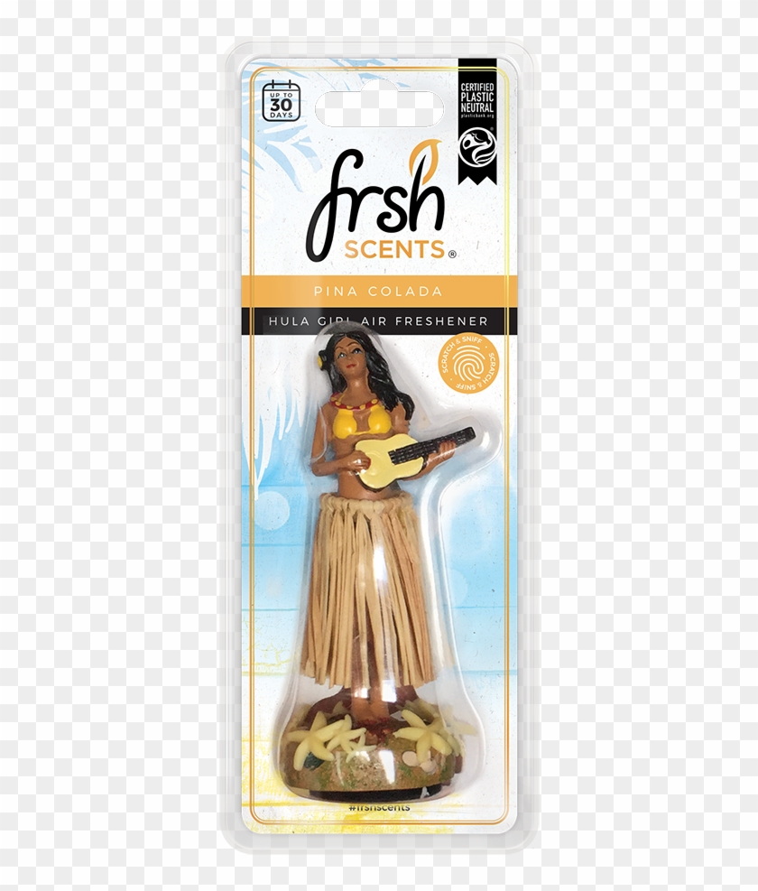 Pinacolada - Frsh Scents Dancing Hula Girl Car Dashboard Air Freshener Clipart #3904791