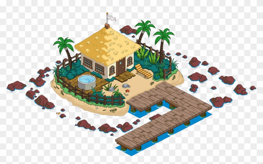 Private Island - Simpson Tapped Out Island Clipart #3904937
