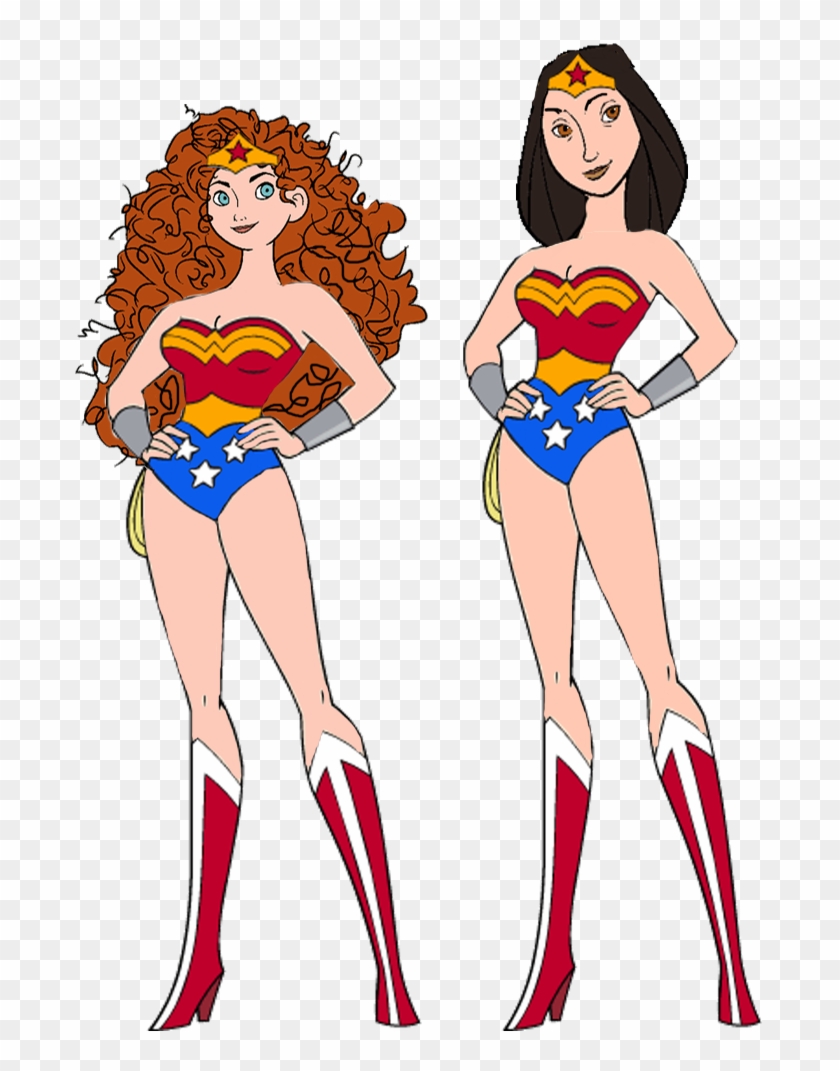 Princess Merida And Her Mother As Wonder Woman By Darthraner83-d86dbct - Sakura Haruno Wonder Woman Clipart #3905286
