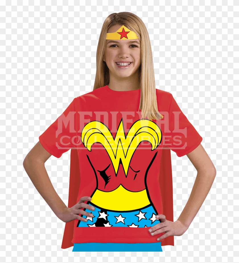 Wonder Woman Costume T Shirt Clipart #3905482