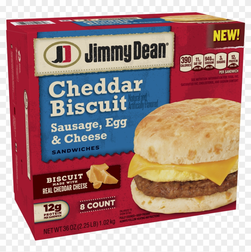 Jimmy Dean Sausage, Egg & Cheese Cheddar Biscuit Sandwich, - Fast Food Clipart