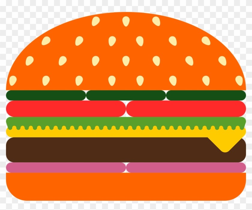 Image By Pixabay - Cheeseburger Line Art Clipart #3906405