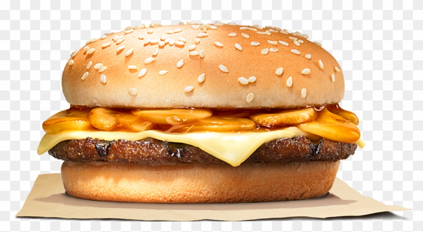 Read More - Single Mushroom Swiss Burger King Clipart #3906775