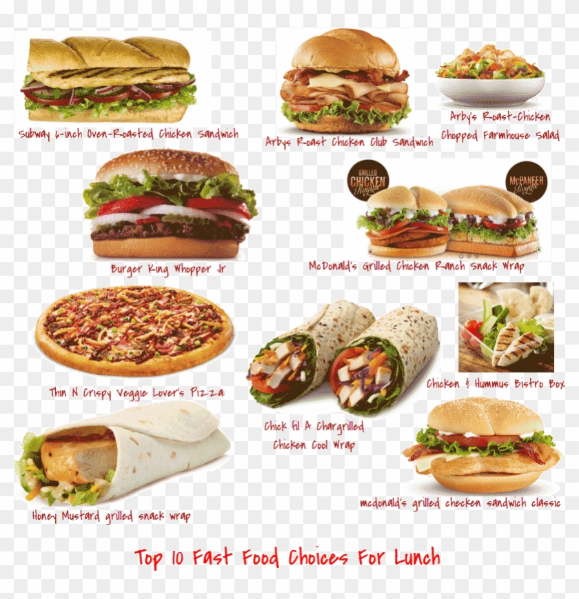 Top 10 Healthy Fast Food Options For Lunch - Burger King Clipart