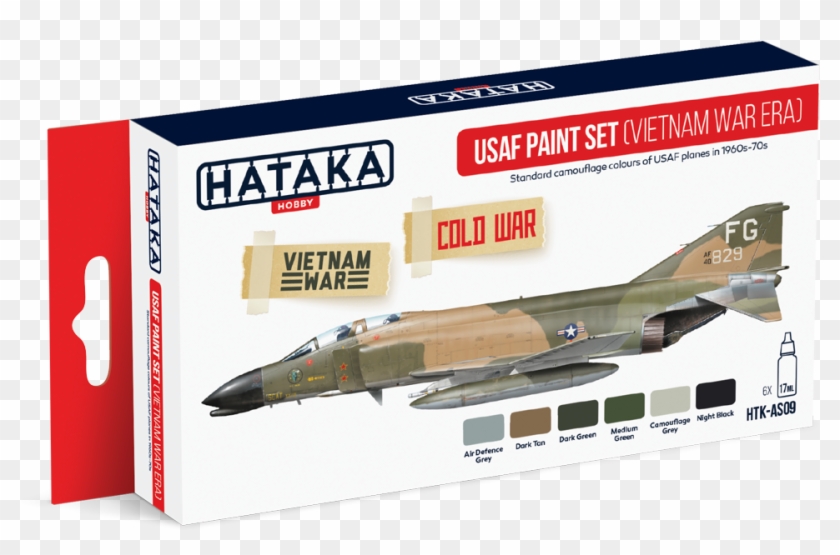 Htk As09 Usaf Paint Set (6 X - Hataka Modern Plane Clipart #3906826