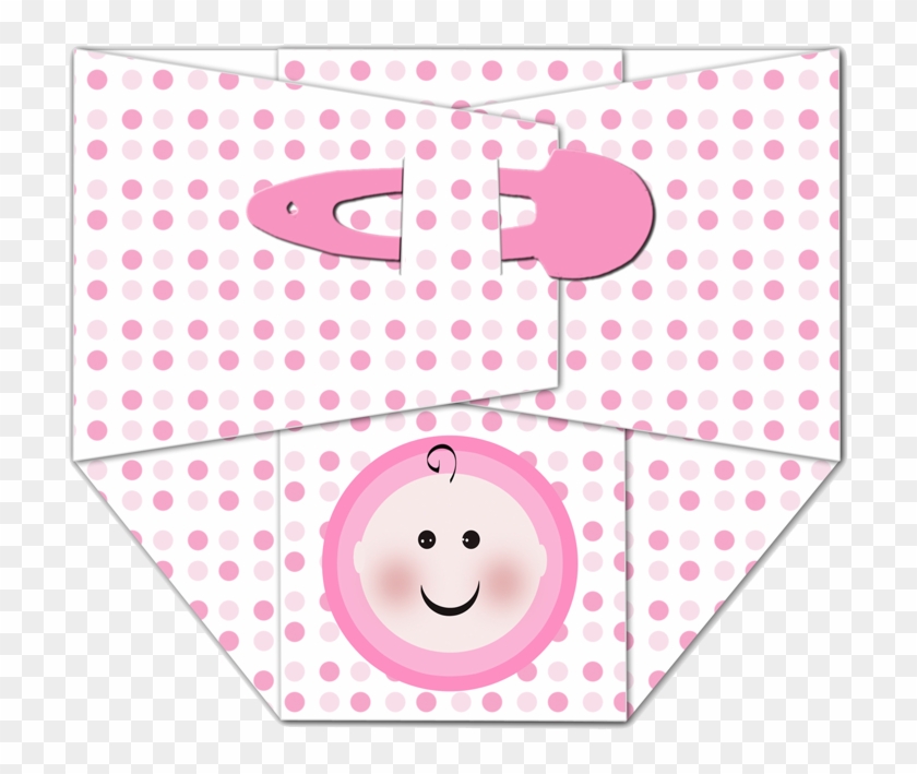 Baby Diaper Transparent Image - Girl Baby Diaper Png Clipart